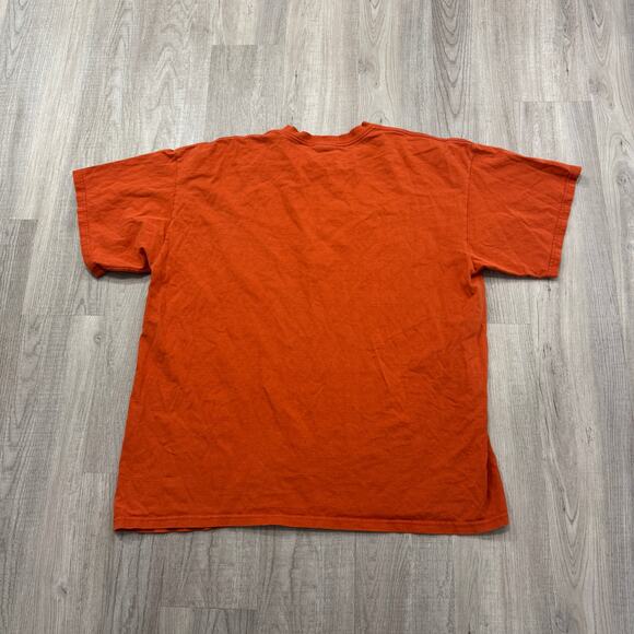 Vintage Nike Shirt Men's Extra Large XL Orange y2k Embroidered Swoosh Check - Picture 5 of 7